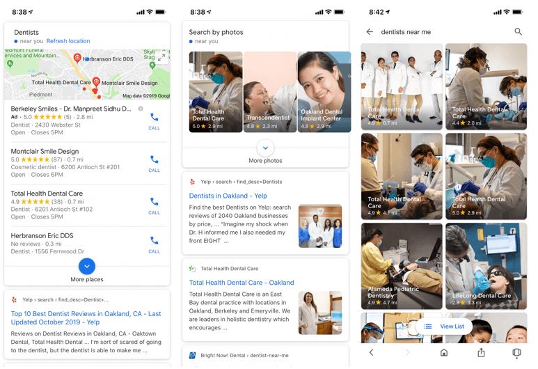 Suchergebnis mit der neuen Google Suchfunktion Suche nach Fotos